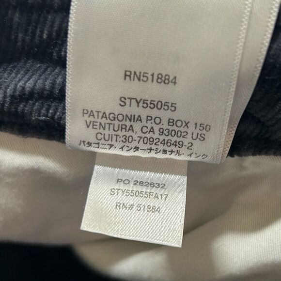 Patagonia Women's Organic Cotton Fitted Corduroy Low Rise Skinny Pants Grey 30 - Picture 7 of 10